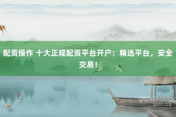 配资操作 十大正规配资平台开户：精选平台，安全交易！