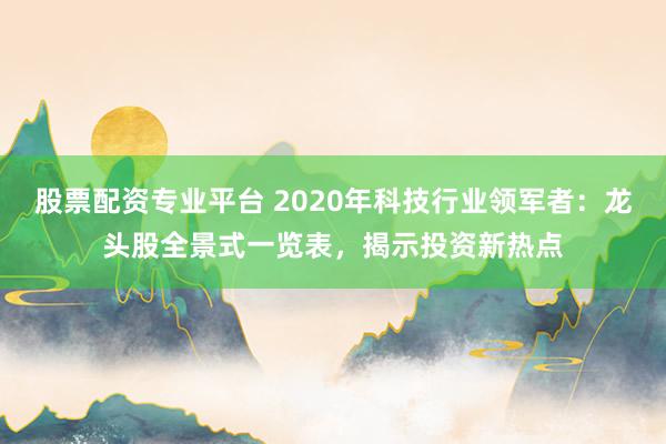 股票配资专业平台 2020年科技行业领军者：龙头股全景式一览表，揭示投资新热点