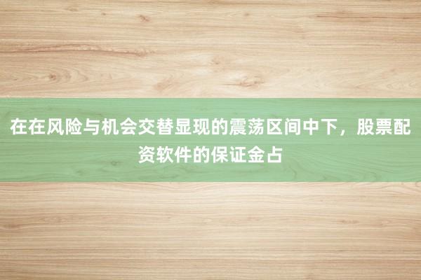 在在风险与机会交替显现的震荡区间中下，股票配资软件的保证金占