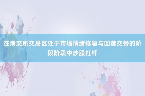 在港交所交易区处于市场情绪修复与回落交替的阶段阶段中炒股杠杆