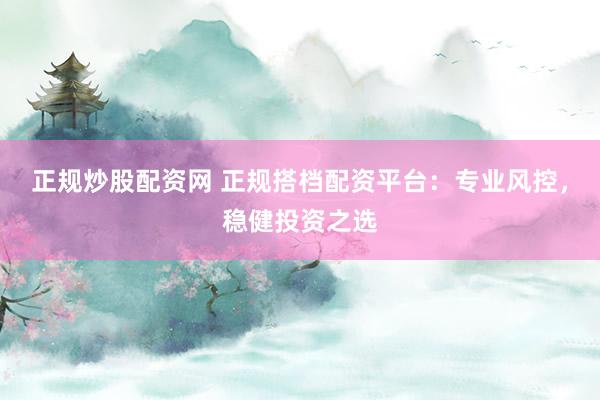 正规炒股配资网 正规搭档配资平台：专业风控，稳健投资之选