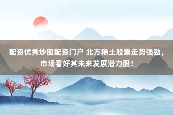 配资优秀炒股配资门户 北方稀土股票走势强劲，市场看好其未来发展潜力股！