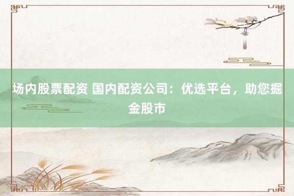 场内股票配资 国内配资公司：优选平台，助您掘金股市